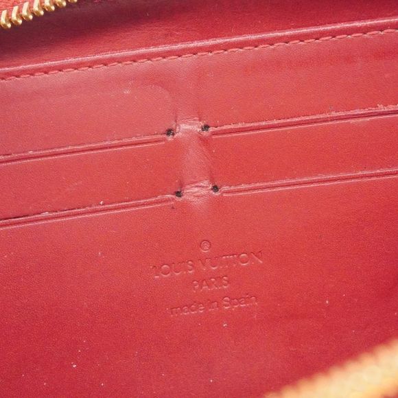 Louis Vuitton Long Wallet Vernis Zippy Wallet M91981 Pomme D'amour Ladies - Picture 4 of 10